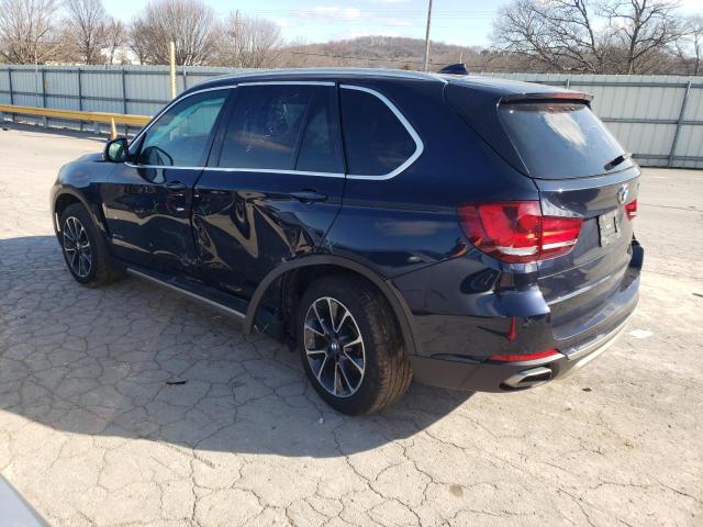 5UXKR0C57J0X87664 - 2018 BMW X5 XDRIVE35I BLUE photo 2