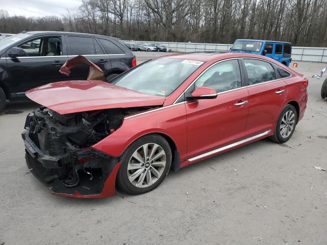 5NPE34AF3HH442521 - 2017 HYUNDAI SONATA SPORT RED photo 1