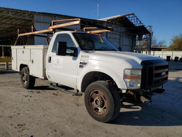 1FDWF35518EA71247 - 2008 FORD F350 SRW SUPER DUTY WHITE photo 4