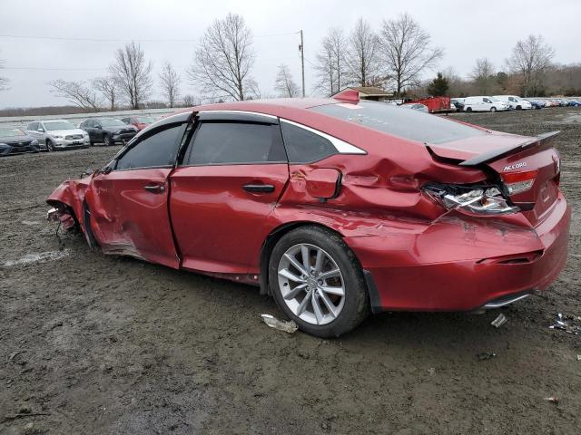 1HGCV1F15MA014367 - 2021 HONDA ACCORD LX RED photo 2