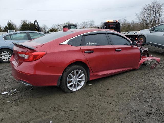 1HGCV1F15MA014367 - 2021 HONDA ACCORD LX RED photo 3