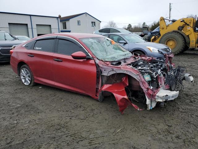 1HGCV1F15MA014367 - 2021 HONDA ACCORD LX RED photo 4