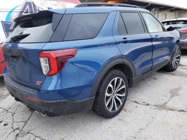 1FM5K8GC3LGD15042 - 2020 FORD EXPLORER ST BLUE photo 3