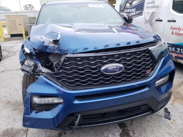 1FM5K8GC3LGD15042 - 2020 FORD EXPLORER ST BLUE photo 5