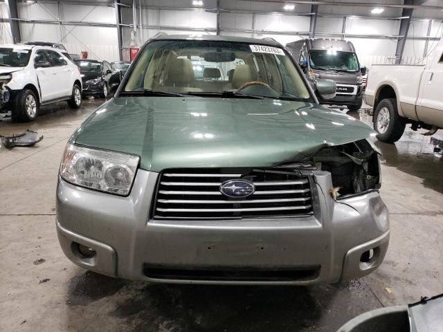 JF1SG67657H723300 - 2007 SUBARU FORESTER 2.5X LL BEAN GREEN photo 5