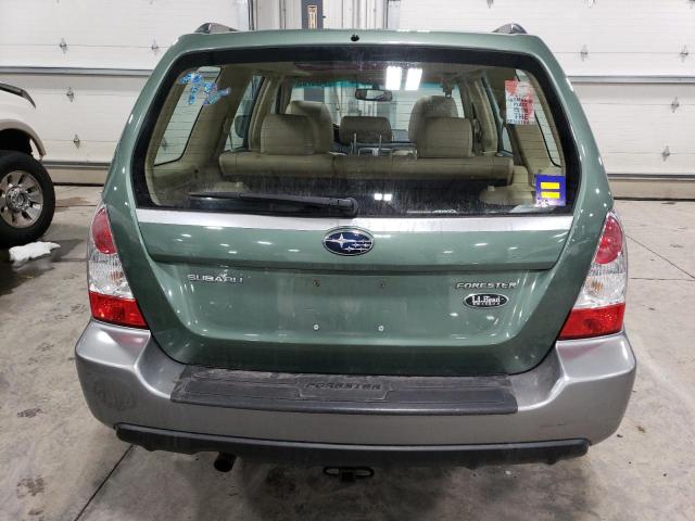 JF1SG67657H723300 - 2007 SUBARU FORESTER 2.5X LL BEAN GREEN photo 6