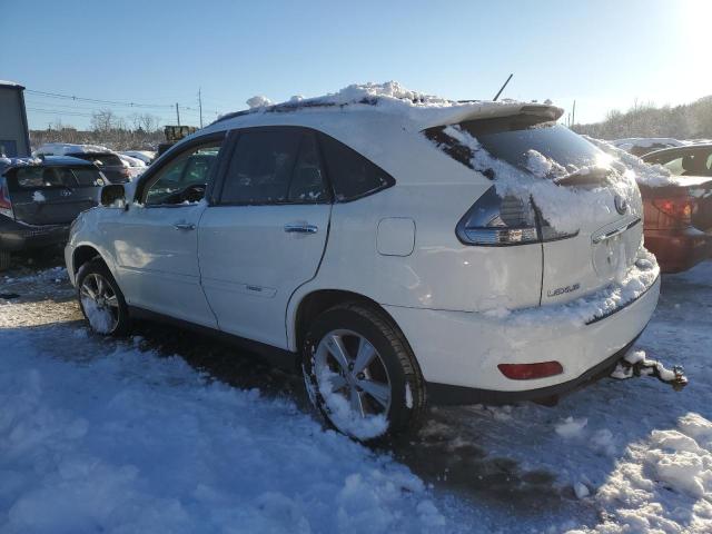 JTJHW31U382855731 - 2008 LEXUS RX 400H WHITE photo 2