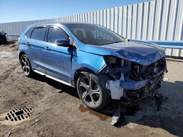 2FMPK4AP7KBB27661 - 2019 FORD EDGE ST BLUE photo 4