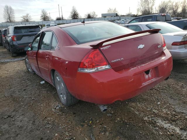 2G1WD58C881331069 - 2008 CHEVROLET IMPALA SUPER SPORT RED photo 2