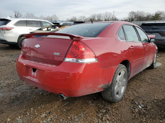 2G1WD58C881331069 - 2008 CHEVROLET IMPALA SUPER SPORT RED photo 3