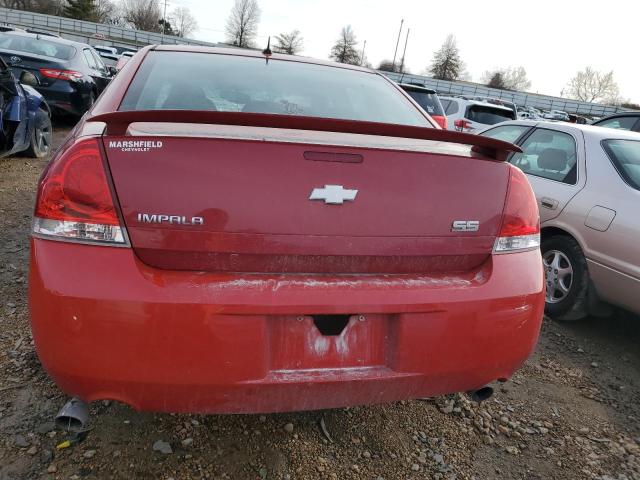 2G1WD58C881331069 - 2008 CHEVROLET IMPALA SUPER SPORT RED photo 6
