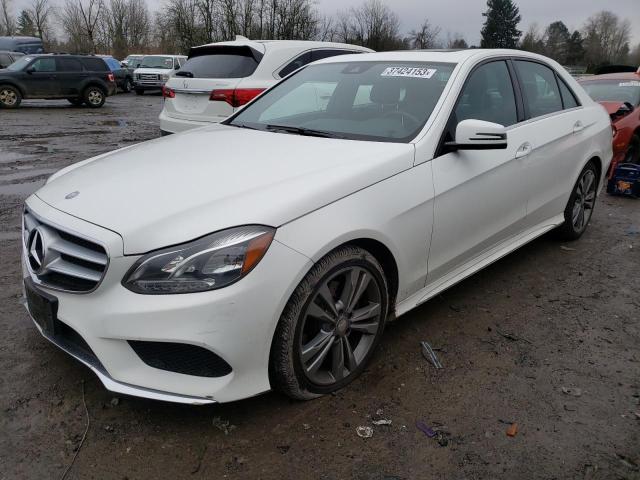 WDDHF8JB7EB063775 - 2014 MERCEDES-BENZ E 350 4MATIC WHITE photo 1