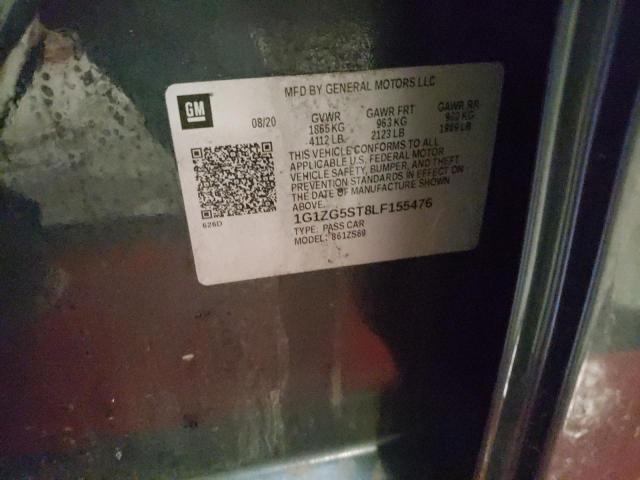 1G1ZG5ST8LF155476 - 2020 CHEVROLET MALIBU RS 石墨色 照片 12