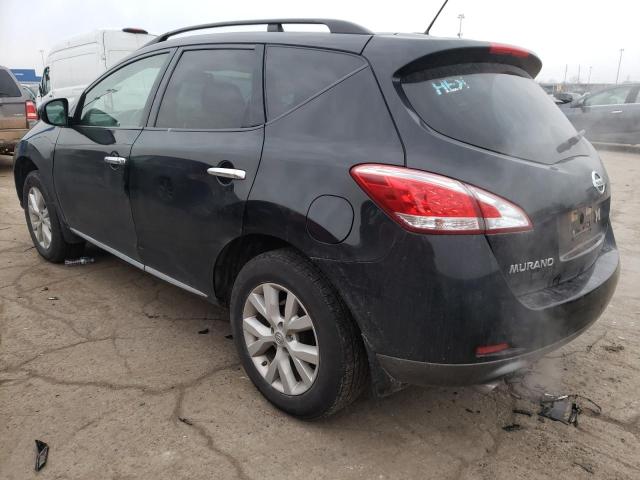 JN8AZ1MW8CW205361 - 2012 NISSAN MURANO S BLACK photo 2