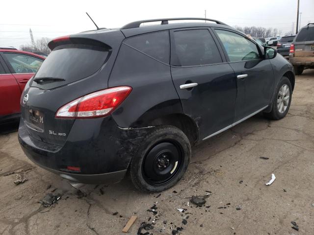 JN8AZ1MW8CW205361 - 2012 NISSAN MURANO S BLACK photo 3