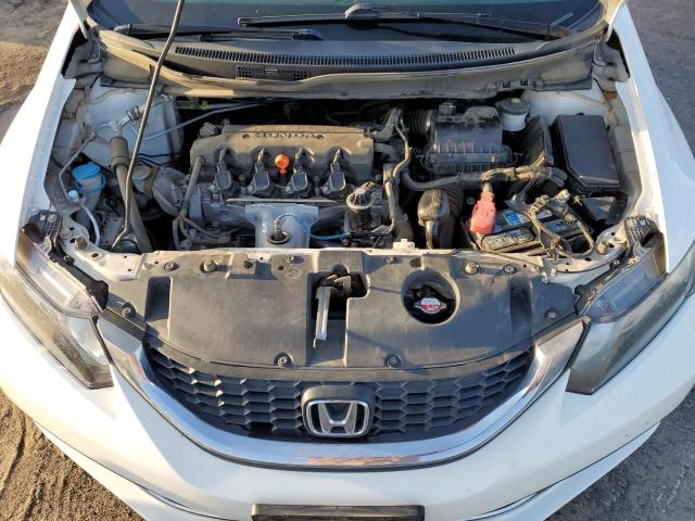 19XFB2F72FE252207 - 2015 HONDA CIVIC SE WHITE photo 11