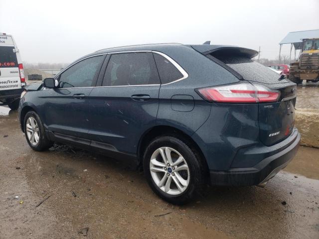 2FMPK4J99KBB61554 - 2019 FORD EDGE SEL BLUE photo 2