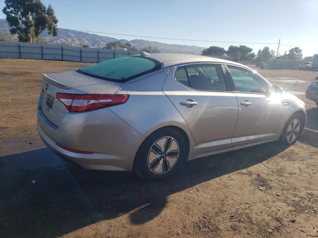 KNAGM4AD8C5022490 - 2012 KIA OPTIMA HYBRID SILVER photo 3