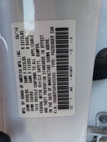 19UUB2F50FA002555 - 2015 ACURA TLX TECH WHITE photo 12