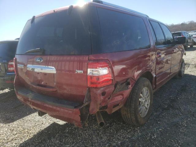 1FMJK1K59EEF33712 - 2014 FORD EXPEDITION EL LIMITED BURGUNDY photo 4