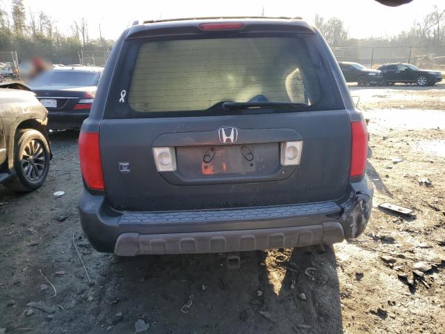 2HKYF18423H590854 - 2003 HONDA PILOT EX BLUE photo 6