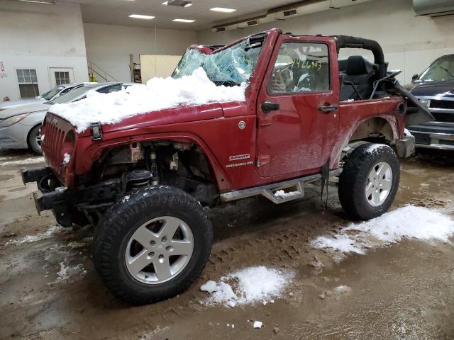 1C4AJWAG2CL103150 - 2012 JEEP WRANGLER SPORT BURGUNDY photo 1