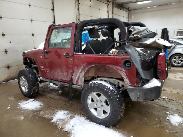 1C4AJWAG2CL103150 - 2012 JEEP WRANGLER SPORT BURGUNDY photo 2