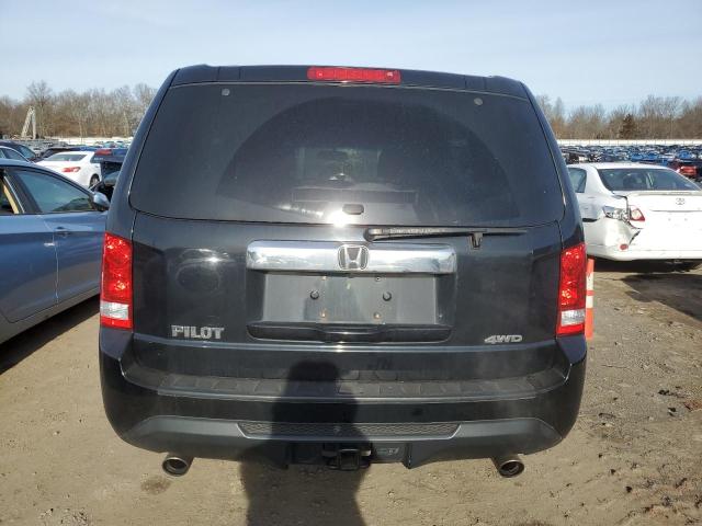 5FNYF4H64DB080265 - 2013 HONDA PILOT EXL BLACK photo 6