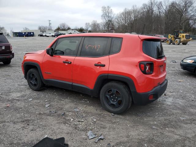 ZACNJAAB2KPK61701 - 2019 JEEP RENEGADE SPORT RED photo 2