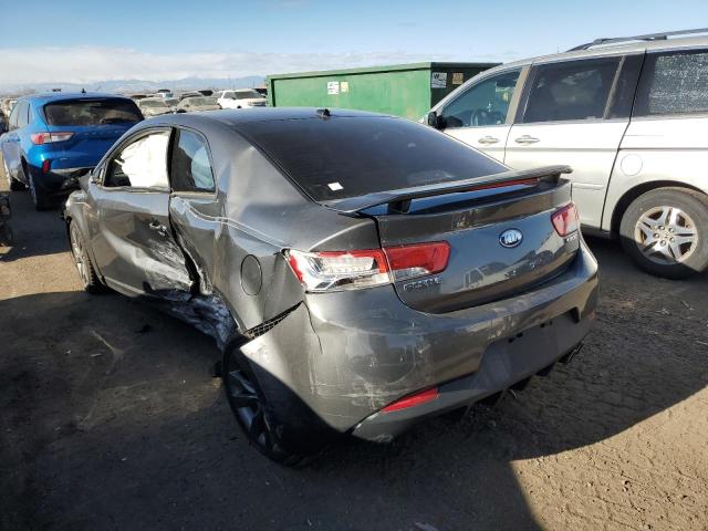 KNAFW6A35D5687714 - 2013 KIA FORTE SX GRAY photo 2