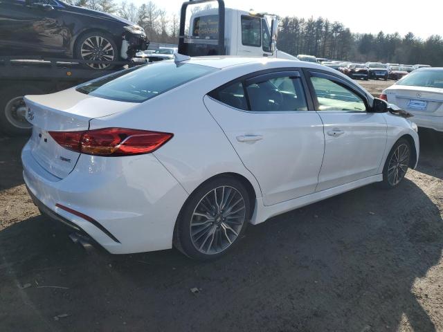 KMHD04LB7HU363756 - 2017 HYUNDAI ELANTRA SPORT WHITE photo 3