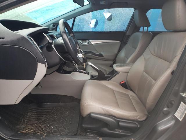 19XFB2F90DE072514 - 2013 HONDA CIVIC EXL ნაცრისფერი ფოტო 7
