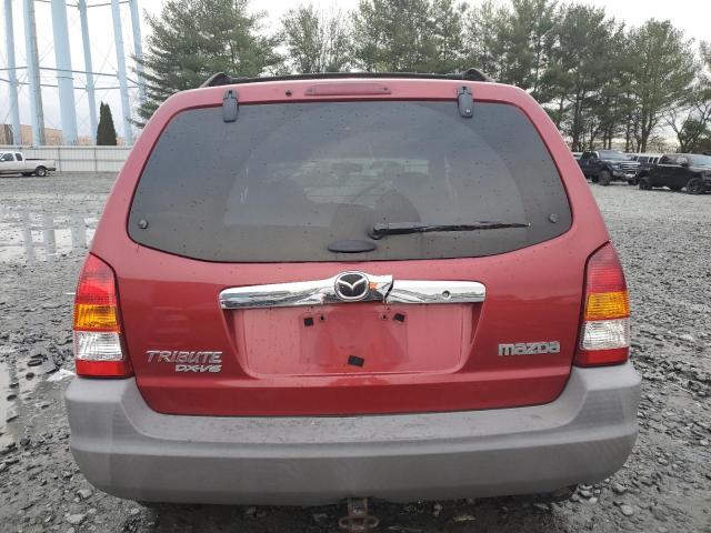 4F2YU06191KM60058 - 2001 MAZDA TRIBUTE DX RED photo 6