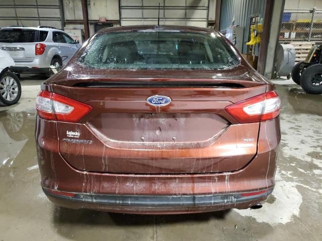 3FA6P0HD4FR276788 - 2015 FORD FUSION SE MAROON photo 6