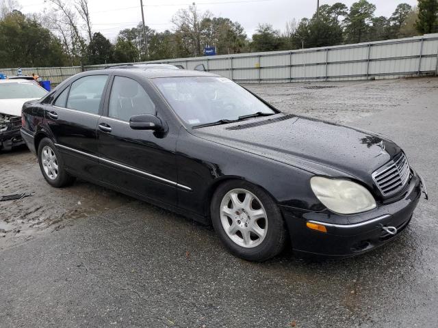 WDBNG70J62A231077 - 2002 MERCEDES-BENZ S 430 BLACK photo 4