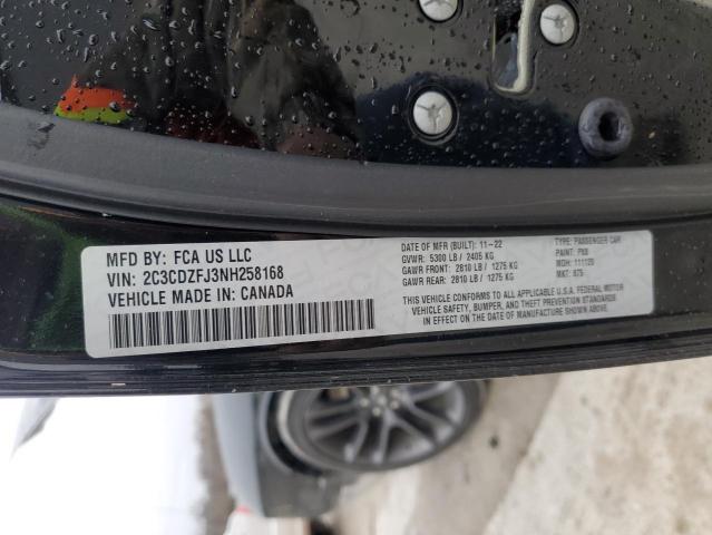 2C3CDZFJ3NH258168 - 2022 DODGE CHALLENGER R/T SCAT PACK BLACK photo 13