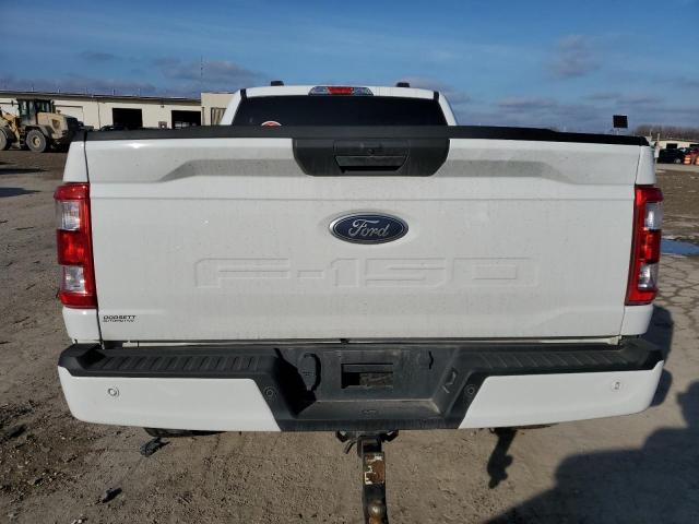 1FTEX1EB9MFD09468 - 2021 FORD F150 SUPER CAB WHITE photo 6