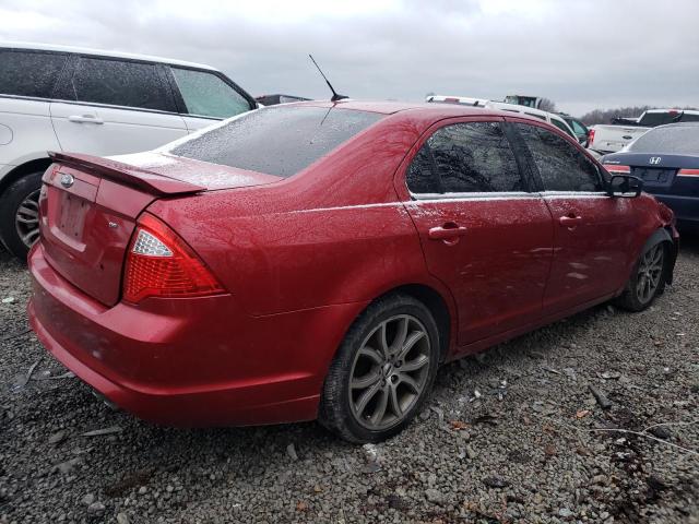 3FAHP0HA7CR155666 - 2012 FORD FUSION SE RED photo 3