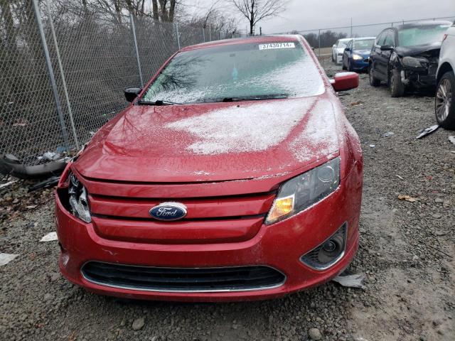 3FAHP0HA7CR155666 - 2012 FORD FUSION SE RED photo 5