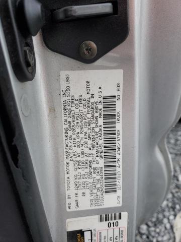 5TEUU42N56Z244399 - 2006 TOYOTA TACOMA ACCESS CAB ვერცხლისფერი ფოტო 12