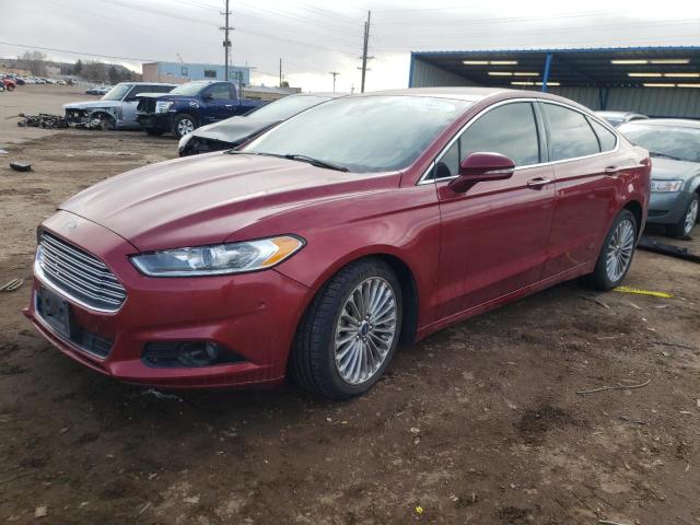 3FA6P0D93FR139309 - 2015 FORD FUSION TITANIUM RED photo 1