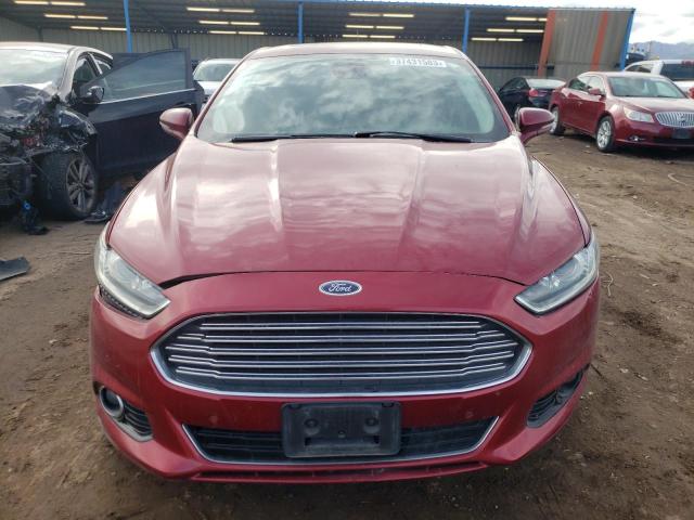 3FA6P0D93FR139309 - 2015 FORD FUSION TITANIUM RED photo 5