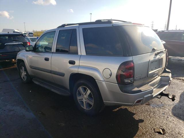 1GNDS13S642449635 - 2004 CHEVROLET TRAILBLAZE SILVER photo 2