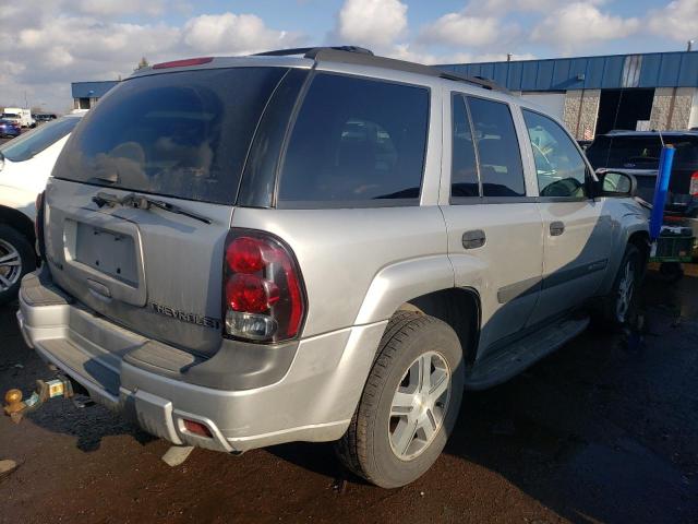 1GNDS13S642449635 - 2004 CHEVROLET TRAILBLAZE SILVER photo 3