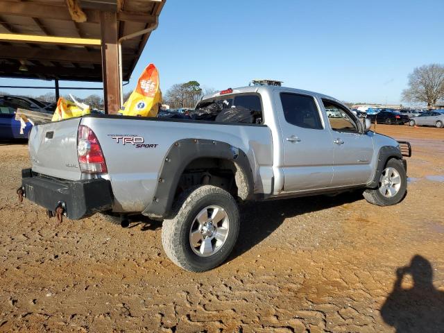 5TEMU52N37Z342323 - 2007 TOYOTA TACOMA DOUBLE CAB LONG BED SILVER photo 3