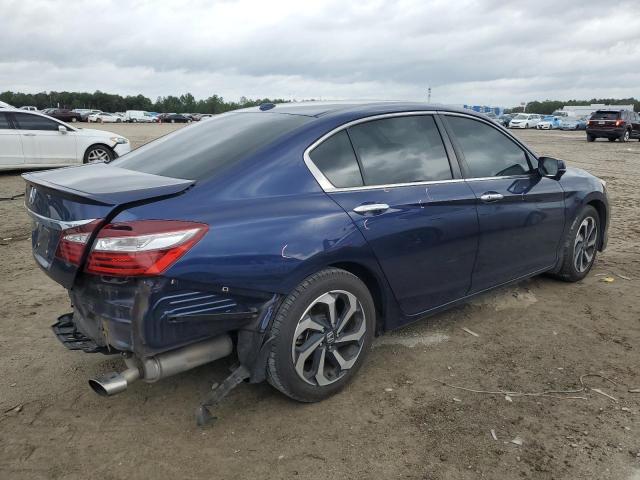 1HGCR2F86GA138062 - 2016 HONDA ACCORD EXL BLUE photo 3