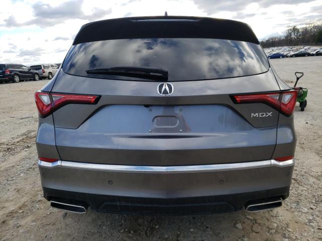 5J8YD9H44NL009374 - 2022 ACURA MDX TECHNOLOGY GRAY photo 6