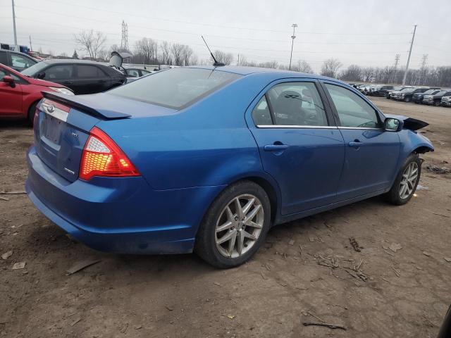 3FAHP0JG0BR212450 - 2011 FORD FUSION SEL BLUE photo 3