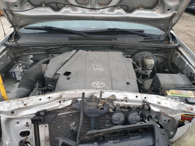 3TMJU62N78M065747 - 2008 TOYOTA TACOMA DOUBLE CAB PRERUNNER SILVER photo 11