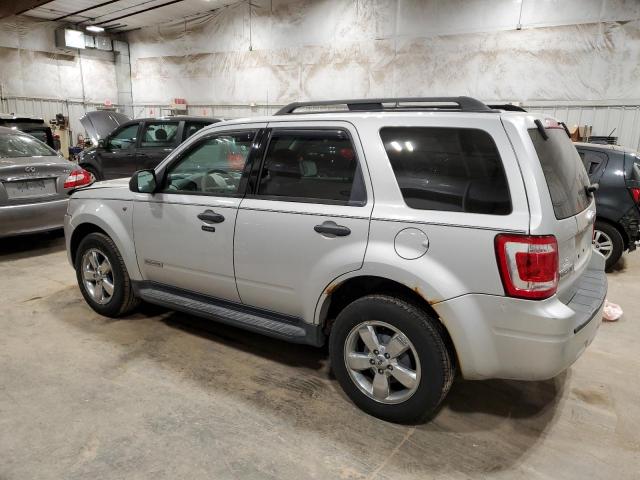 1FMCU03108KB89783 - 2008 FORD ESCAPE XLT SILVER photo 2